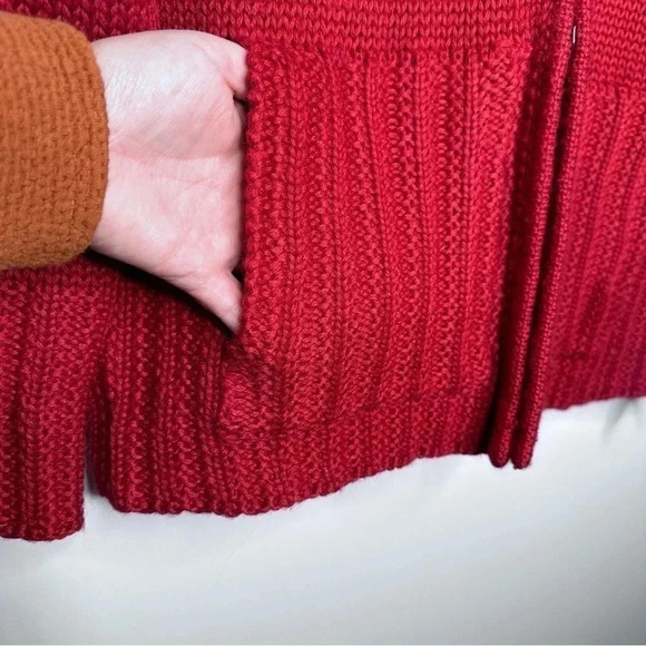 The Territory Ahead Women’s Red Wool Blend Sweater Size XL - Picture 4 of 8